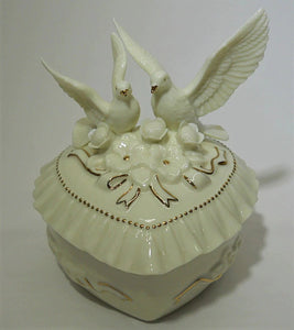 San Francisco Music Box Co. Two Doves "Unchained Melody" Heart Shaped Jewelry Box.