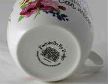 Portobello By Design Bone China "Smile" and "You Are A Wise Monkey" Jumbo Cup Set of Two