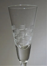 Cut Glass Checkerboard Cordial Set of Six