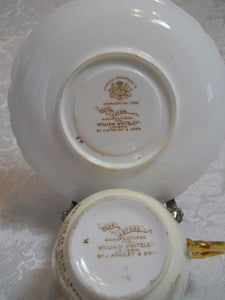 John Aynsley & Son Queen Victoria Illustrated Commemorative Antique 1897 Tea Cup/Saucer