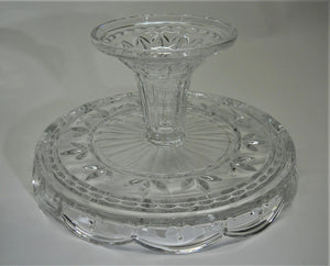 Royal Limited Czech Crystal 3-Tier Stackable Cake Plate/ Cake Stand