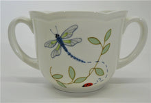 Lenox Butterfly Meadow Baby/Child Divided Plate with Double Handle Mug