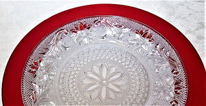 Crate and Barrel and Indiana Depression Glass 14-Piece Holiday Dinner and Salad/Dessert Plate Tableware Collection For Seven