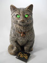 Windstone Editions M. Pena Reproduction Mineral Stone Luminous Cat Sculpture