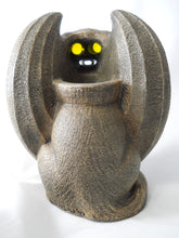 Windstone Editions M. Pena Mineral Stone Reproduction Luminous Gargoyle Cat Sculpture