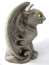 Windstone Editions M. Pena Mineral Stone Reproduction Luminous Gargoyle Cat Sculpture