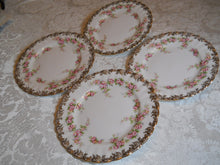 Royal Albert England Dimity Rose with Floral Gold Trim and Four Bread and Butter Dishes. DISCONTINUED
