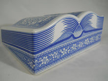 Spode England Friendship Blue and White Open Book Paperweight