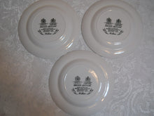 Johnson Brothers Set of 3 Double Warrant By Appointment Blue Willow Bread and Butter Plates, c. 1970-2003  w/Bonus Victoria and Albert Museum Fine China Mug