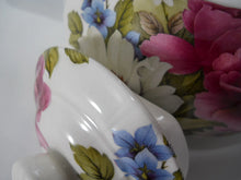 Sadler Grace's Rose Teapot of Roses, White and Blue Floral Design. England