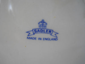 Sadler Grace's Rose Teapot of Roses, White and Blue Floral Design. England