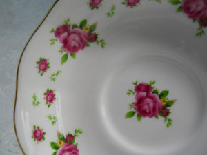 Royal Albert New Country Roses White Footed Tea Cup/ Saucer Set, 2012