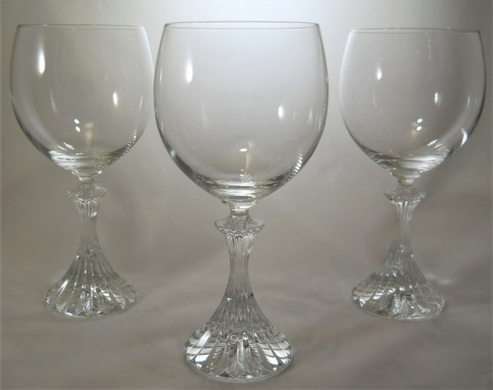 Mikasa The Ritz Red Burgundy Wine Glasses Collection of Three