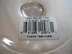 Mikasa High Society Optic Water Goblet Set of Two