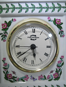 Portmeirion England Botanic Garden Quartz China Mantel Clock