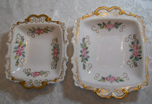  Royal Albert England Floral and Gold Scroll Unknown Pattern Candy/ Nut/ Cracker Dish Set c.1950-1970's