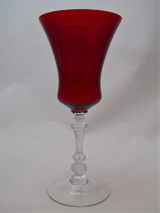 Cambridge Glass Gadroon Ruby Water Goblet 1933-1943