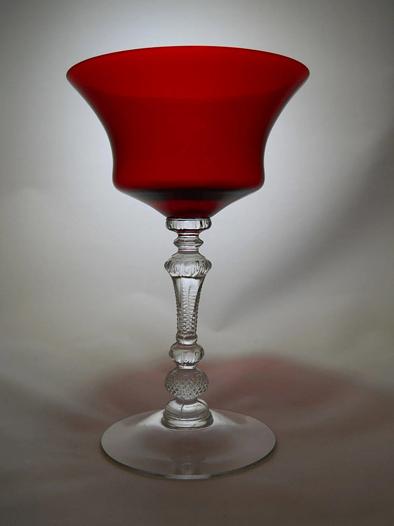 Cambridge Glass Gadroon Ruby Champagne/ Tall Sherbet Glass 1933-1943