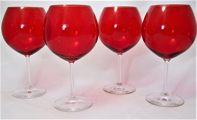 Waterford Marquis Vintage Ruby Red Aromatic Wine Balloon Glasses