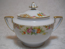 Noritake Imperial China Sugar Bowl and Round Covered Vegetable Bowl Serveware c.1940 DISCONTINUED