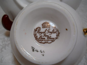 Royal Grafton Fine English Bone China Pink Tea Cup and Saucer Set Pattern 8461