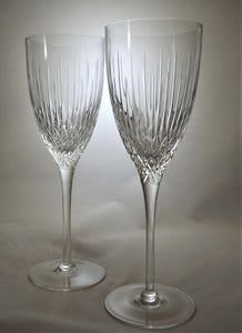 Rogaska Vogue Crystal Water Goblet Set of Two.