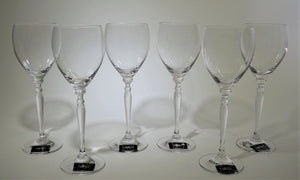Mikasa Venezia Crystal Wine Glass Collection of Six