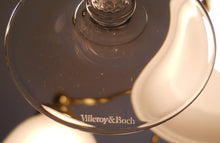 Villeroy and Boch "Francesca", Four Diamond Textured Stem Champagne Flutes.