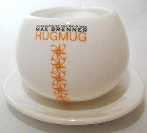 Max Brenner Hug Mug Hot Chocolate Mug/ Saucer Collection of Two