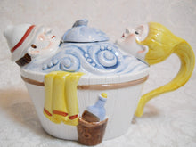 Department 56 Hot Tub "Tea Time" Porcelain Novelty Teapot, 1989 at Bincheys.com