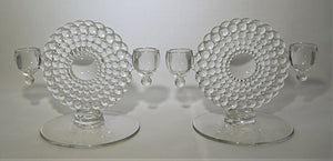 Beaded Double Arm Candle Holder Set of Two