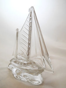 Lenox First Edition Full Lead Crystal 8" Tall Sailboat