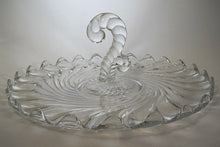 Fostoria Colony Center Handle Clear Pressed Glass Serving Tray 1940-1973
