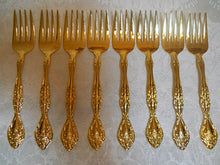 Stanley Roberts Charles IV Gold Electroplate 50 Piece Flatware Service for Eight  