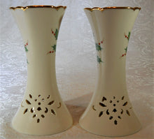 Lenox Holiday Dimension Pierced Candlesticks and Votive Candle Holders Sets of Two