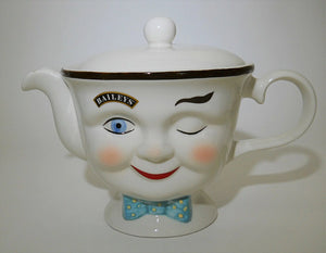  Bailey's Irish Cream Limited Edition "Yum" His / Hers "Winking Face" 11-Piece Teapot Collection