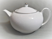 Wedgwood St. Moritz White with Platinum Trim Teapot, 1999, England