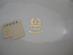 Lenox 11" Scalloped Deviled Egg Plate with Gold Trim Set of Two