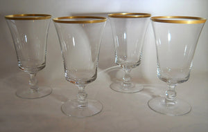 Fostoria Richmond Iced Tea Crystal Glass Collection of Four