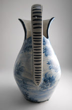 Global Views Italy Blue and White 13" Ceramic Urn Pitcher.