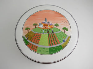 Villeroy and Boch Design Naif 5" Round Candy Box with Lid.