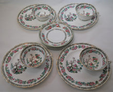 Tuscan China/ Regal Ware England Indian Tree Bone China 12-Piece Cup/ Saucer/ Dessert Plate Collection for Four