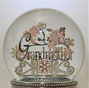 Things Remembered "Grandmother" Rotating Musical Snow Globe.
