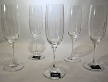 Mikasa Stephanie Optic Crystal Champagne Flutes Set of Five