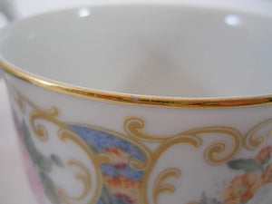 ANDREA SADEK Teapot and Cup JAPAN, Tea for One, Floral Porcelain