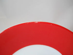 Bodum Red/ White Polka Dot Porcelain Espresso Cup and Saucer Set Collection of Five