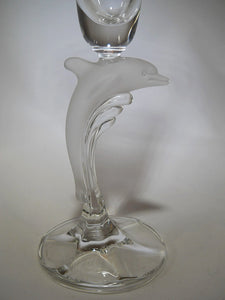 Lenox Crystal Dolphin Champagne Set of Two