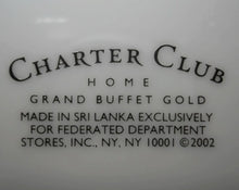 Charter Club Grand Buffet Green/ Teal with Gold Encrusted Plates Set of Five