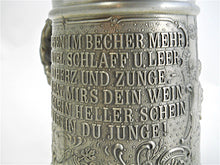 Frieling Zinn Vintage LINDERWIRTEN Design German Pewter Lidded Tankard
