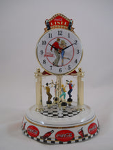 Coca-Cola Domed Anniversary Diner Clock with Revolving Pendulum Dancers